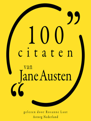 cover image of 100 citaten van Jane Austen
